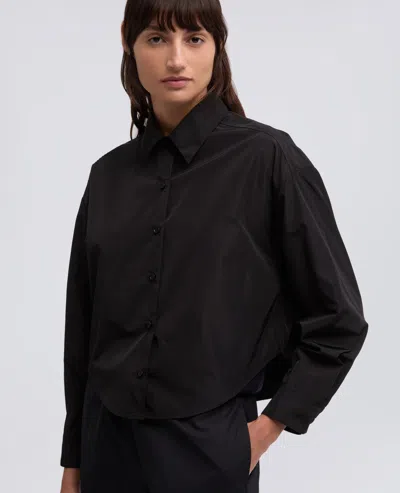 Aspesi Technical Polyester Shirt In Black