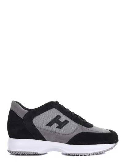 Hogan Interactive Low-top Sneakers In Black