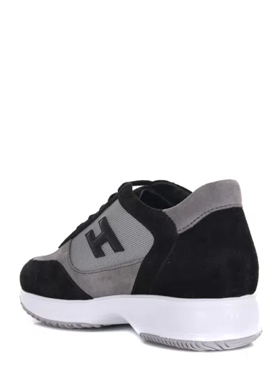 Hogan Interactive Low-top Sneakers In Black