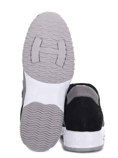 Hogan Interactive Low-top Sneakers In Black