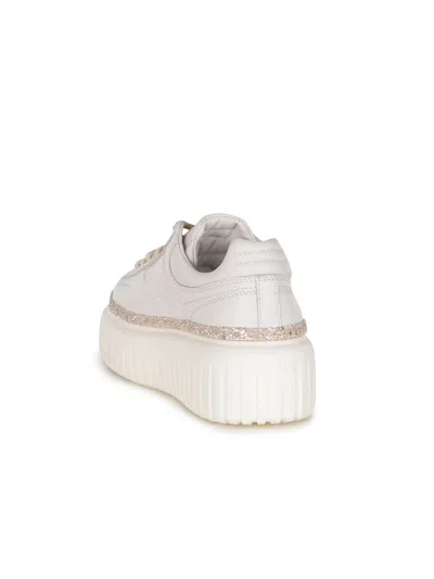 Hogan H-stripes Platform Sneakers In Neutral