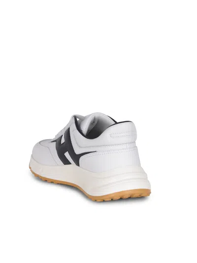 Hogan White H Logo Lace-up Sneakers