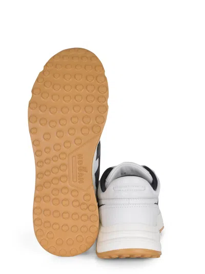 Hogan White H Logo Lace-up Sneakers