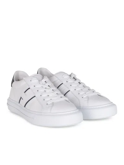 Hogan Low-top Leather Sneakers With Minimalist Design And Distinctive Detailing In White