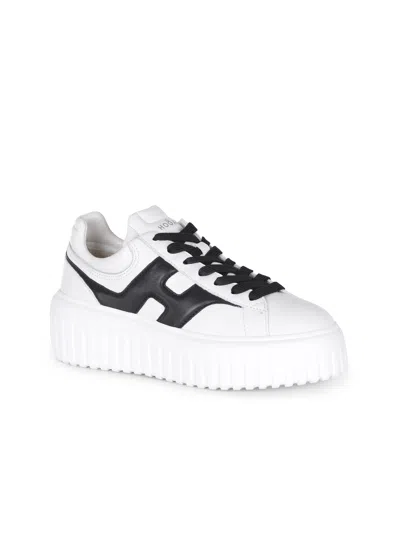 Hogan Women White H-stripes Sneakers, 7.5 Luxury Sneakers For Women Darveys