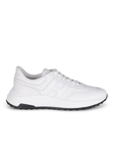Hogan Suede Leather Hyperlight Trainers In White