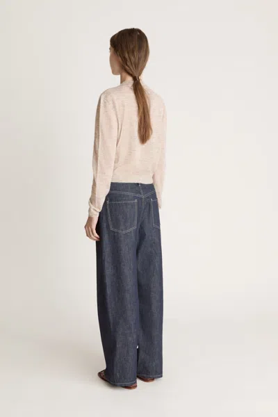Lee Mathews Mila Contrast Cardigan In Neutral