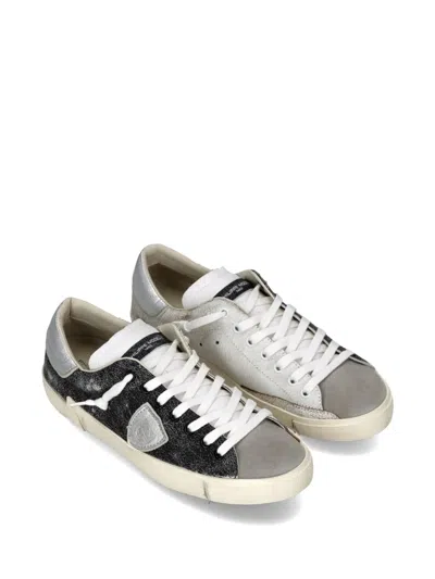 Philippe Model Prsx Low Metallic Panel Sneakers In Multi