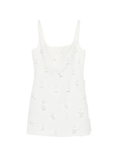 Simkhai Cailinn Linen-cotton Mini Dress In White