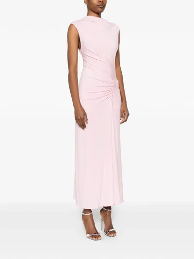 Simkhai Acacia Draped Jersey Dress In Pink