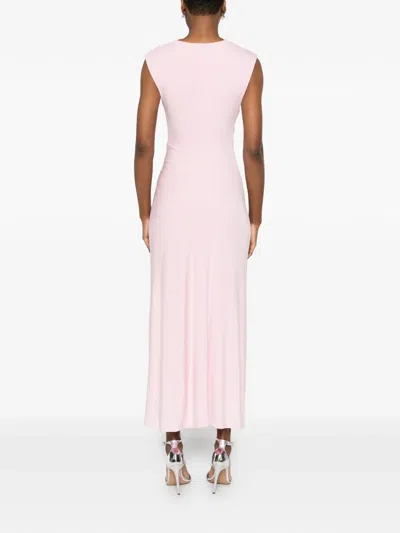 Simkhai Acacia Draped Jersey Dress In Pink