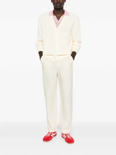 Lacoste Elasticated Trousers In Neutral