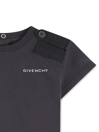 Givenchy Button-detail T-shirt In Black