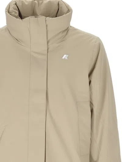 K-way Long-sleeve Jacket In Brown