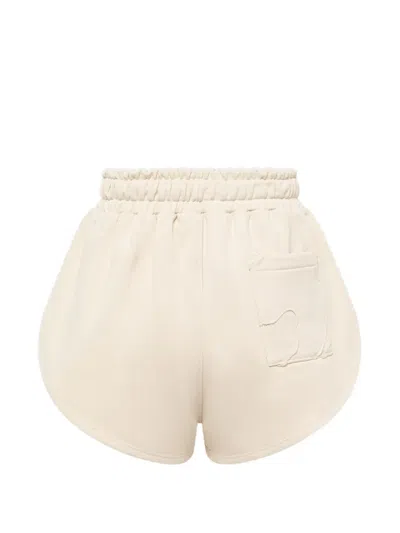 Laneus Drawstring Mini Shorts In Neutral