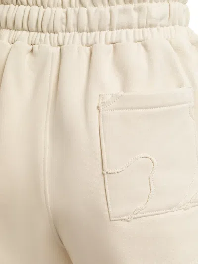 Laneus Drawstring Mini Shorts In Neutral