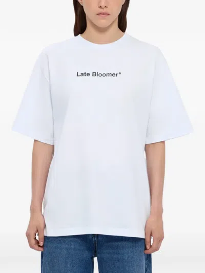 Msgm Short-sleeve T-shirt In White