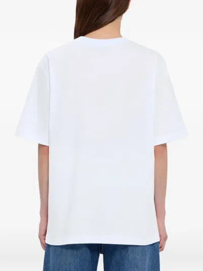 Msgm Short-sleeve T-shirt In White