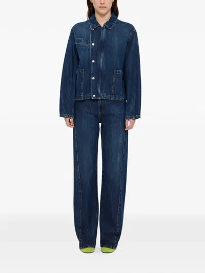 Msgm Pocket Jeans In Blue