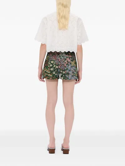 Msgm Garden Gobeline Shorts In Multi