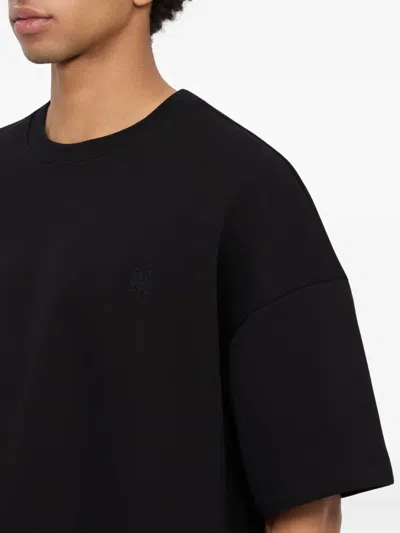 Msgm Logo T-shirt In Black