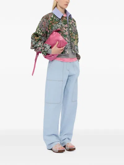 Msgm Long-sleeve Top In Gray