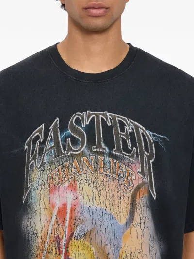 Msgm Graphic-print T-shirt In Black