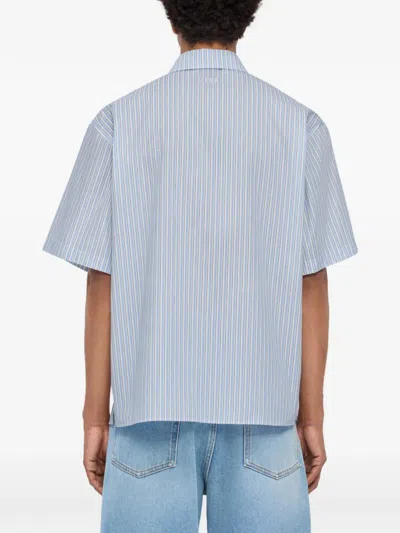 Msgm Pantalone In Cotone Con Doppio Elastico In Blue