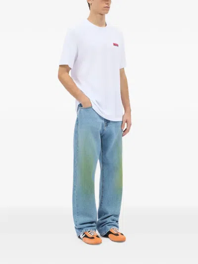 Msgm Logo-print T-shirt In White