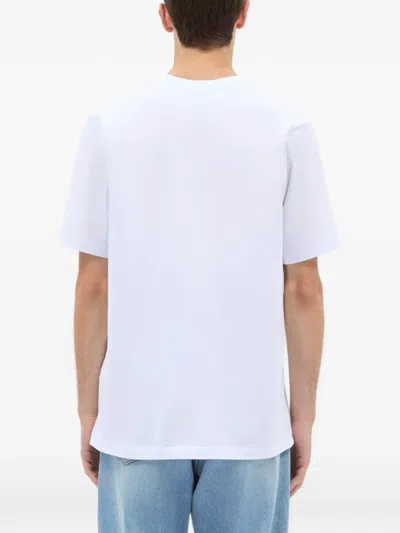 Msgm Logo-print T-shirt In White