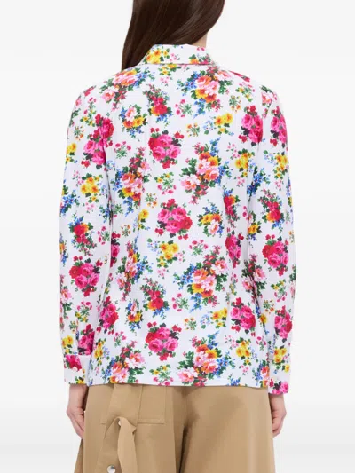 Msgm Floral-pattern Shirt In Multi