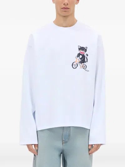 Msgm Graphic-print T-shirt In White