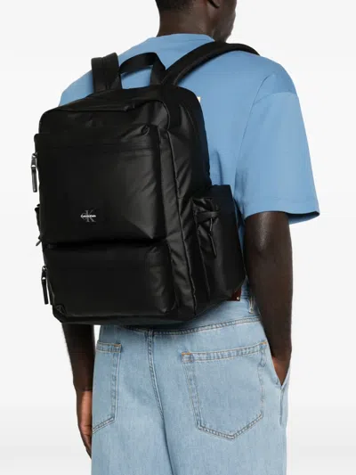 Calvin Klein Utility Pocket Backpack In Black