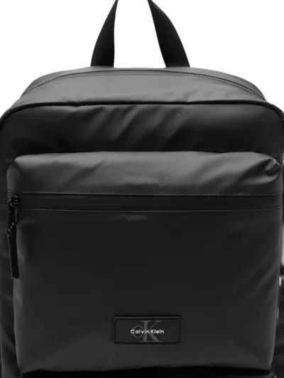 Calvin Klein Utility Pocket Backpack In Black