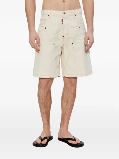 Dsquared2 Stitching Shorts In Neutral