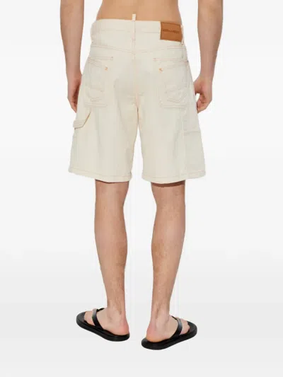 Dsquared2 Stitching Shorts In Neutral