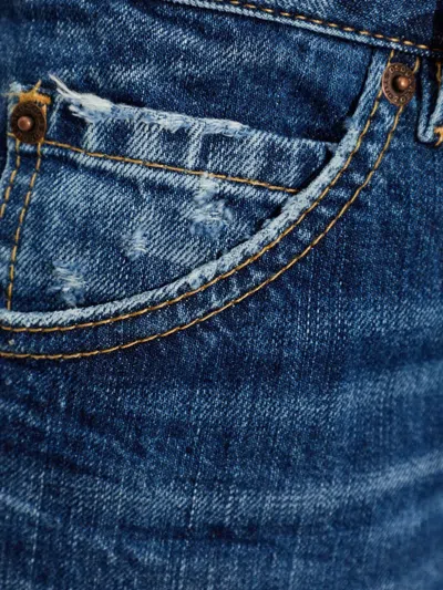 Dsquared2 Distressed Trousers In Blue