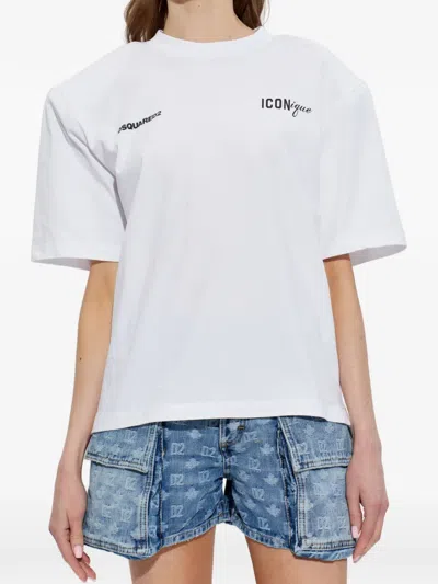Dsquared2 Printed T-shirt In White