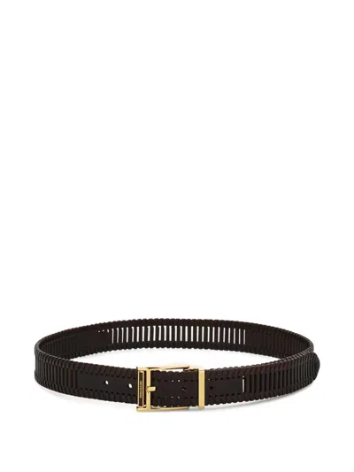 Ferragamo Adjustable Belt In Black