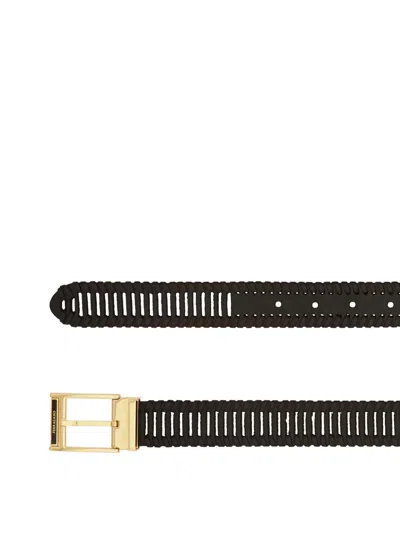 Ferragamo Adjustable Belt In Black