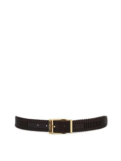 Ferragamo Adjustable Belt In Black