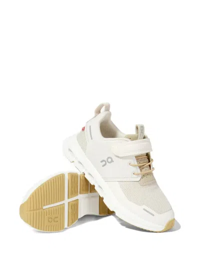 On Touch Strap Sneakers In White
