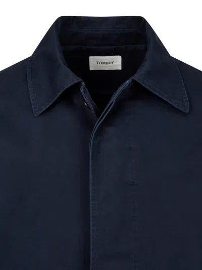 Tomboy Buttoned Coat In Blue