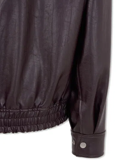 Tomboy Collared Bomber Jacket In Brown