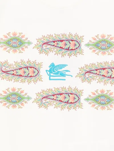 Etro Embroidered T-shirt In White