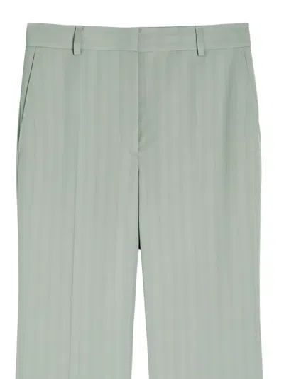 Stella Mccartney Striped-pattern Trousers In Blue