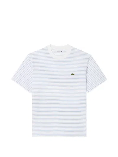 Lacoste Striped Round-neck T-shirt In Multi