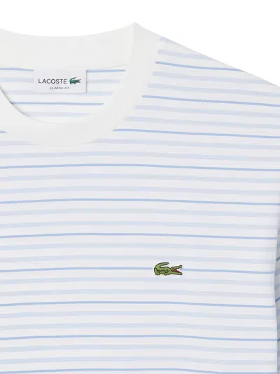 Lacoste Striped Round-neck T-shirt In Multi