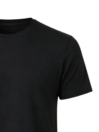 Patrick Assaraf Round-neck T-shirt In Black