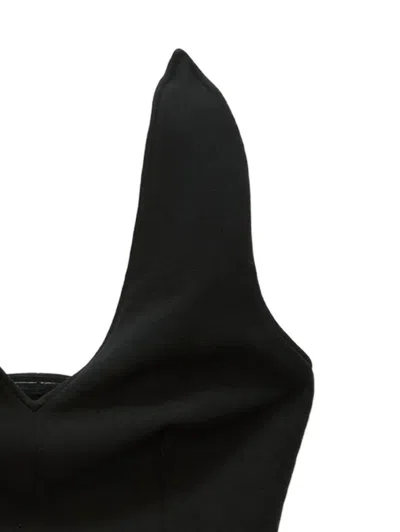 Msgm V-neck Top In Black